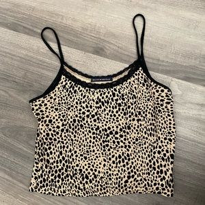 Brandy Melville leopard tank top